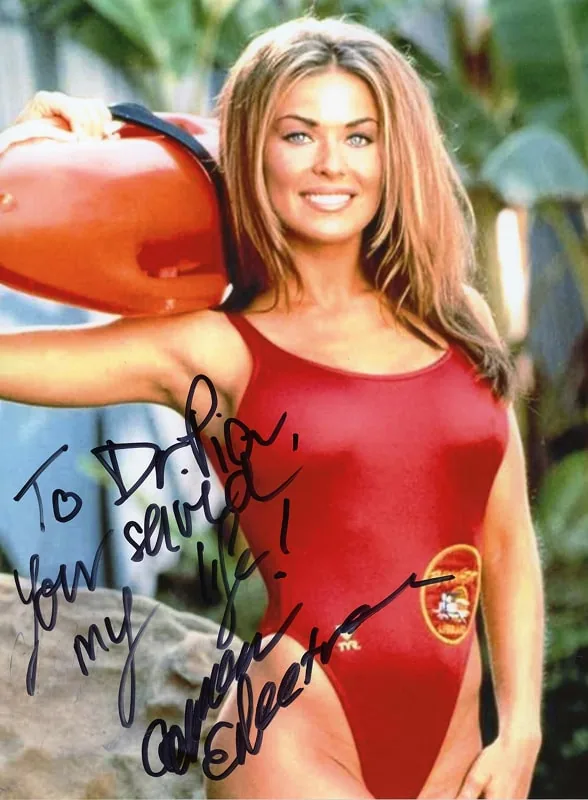 Signed photograph on Dr. Pia's press wall, photograph 15
