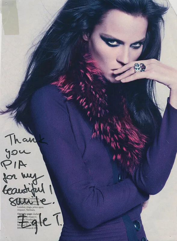 Signed photograph on Dr. Pia's press wall, photograph 22