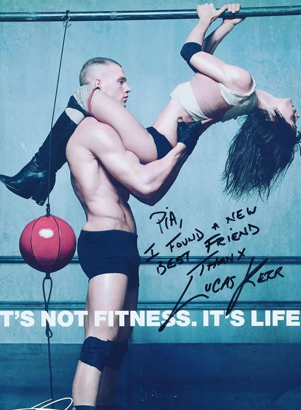 Signed photograph on Dr. Pia's press wall, photograph 8
